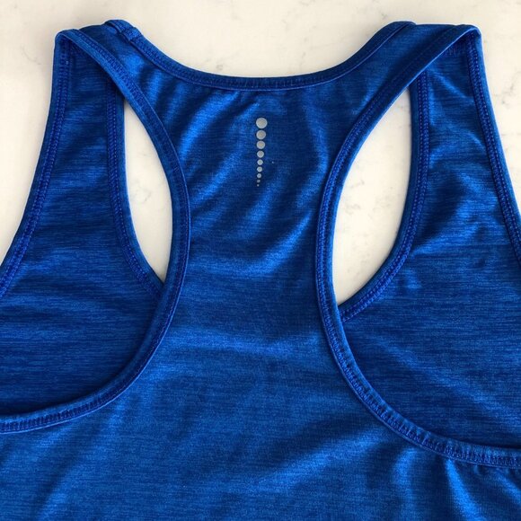 Athletic Works Dri More Racer Back Activewear Top in Polyester Blend Blue Size S - Picture 3 of 8